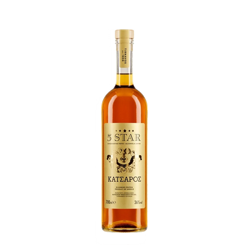 Katsaros 5 Star – Edler griechischer Brandy 700ml